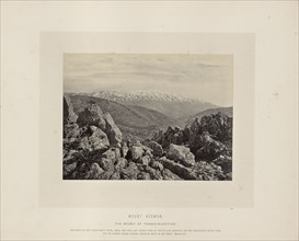 Mount Hermon, the Mount of Transfiguration; Francis Frith, English, 1822 - 1898, Israel; about 1865; Albumen silver print