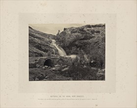 Waterfall on the Abana, near Damascus; Francis Frith, English, 1822 - 1898, Syria; about 1865; Albumen silver print