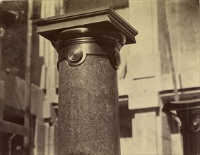 Colonnes des escaliers secondaires. Fut et chapiteau; Louis-Émile Durandelle, French, 1839 - 1917, Paris, France; about 1875