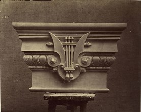 Chapiteau des pilastres du grand escalier; Louis-Émile Durandelle, French, 1839 - 1917, Paris, France; about 1875; Albumen