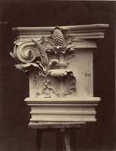 Chapiteau des pilastres intérieurs de la loggia; Louis-Émile Durandelle, French, 1839 - 1917, Paris, France; about 1875