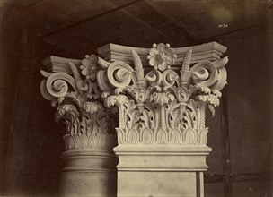 Chapiteau des colonnes et des pilastres de la salle; Louis-Émile Durandelle, French, 1839 - 1917, Paris, France; about 1875