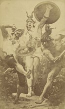 Danse geurrière; Louis-Émile Durandelle, French, 1839 - 1917, Paris, France; about 1875; Albumen silver print