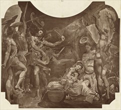 Jupiter et les Corybantes; Louis-Émile Durandelle, French, 1839 - 1917, Paris, France; about 1875; Albumen silver print