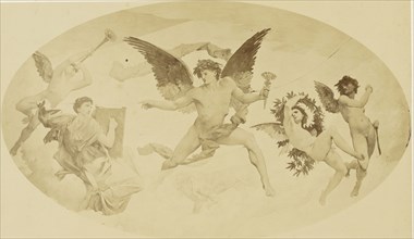 Plafond: Le Zodiaque; Louis-Émile Durandelle, French, 1839 - 1917, Paris, France; about 1875; Albumen silver print