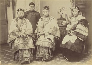 Chinese Women; Attributed to John Thomson, Scottish, 1837 - 1921, China; 1870s - 1890s; Albumen silver print
