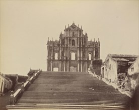 Ruins of the Old Cathedral, Macao; Attributed to John Thomson, Scottish, 1837 - 1921, Macao; 1870s - 1890s; Albumen silver