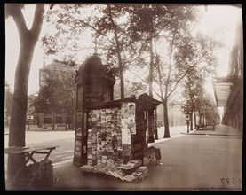 A Corner of the boulevard de la Madeleine; Eugène Atget, French, 1857 - 1927, Paris, France; June 8, 1925; Albumen silver print