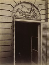 Overdoor Relief, Hôtel du Cardinal Dubois, rue de Valois 10; Eugène Atget, French, 1857 - 1927, Paris, France; 1913; Albumen