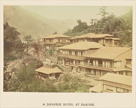 A Japanese Hotel at Hakone; Kazumasa Ogawa, Japanese, 1860 - 1929, 1897; Hand-colored Albumen silver print