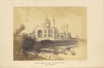 The Taj Mehal at Agra; Unknown maker; London, England; 1869; Albumen silver print