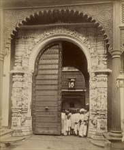 Old Darbar Gateway; India; 1886 - 1889; Albumen silver print