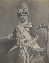 H.H.H. the Maharaja Takhtsingji; India; 1886 - 1889; Platinum print; 24.1 x 19 cm, 9 1,2 x 7 1,2 in