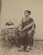Wife of 1st Class Sirday - Pause BoC.S; India; 1886 - 1889; Albumen silver print