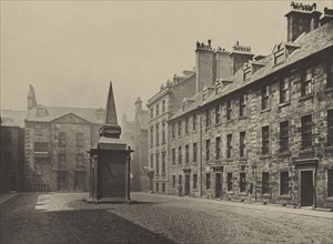 The Professors' Court, looking West; Thomas Annan, Scottish,1829 - 1887, Glasgow, Scotland; 1871; Carbon print; 17.1 × 23.3 cm