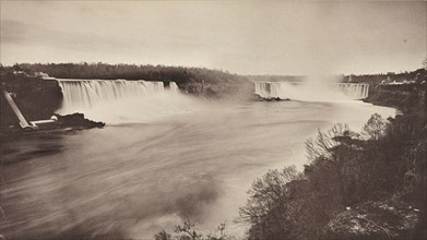 General view of Niagara Falls and Goat Island; George Barker, American, 1844 - 1894, Albany, New York, United States; 1880