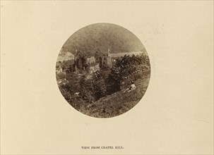 Tintern; view from Chapel Hill; W.R. Sedgfield, English, 1826 - 1902, Tintern, Monmouthshire, Wales; 1862; Albumen silver print