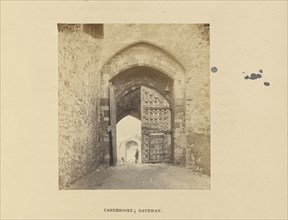 Carisbrooke Castle; the Gateway; McLean & Melhuish, English, 1861 - 1861, Carisbrooke, Isle of Wight, England; 1862; Albumen