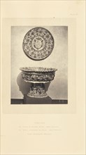 Decorative plate and bowl; William Chaffers, British, active 1870s, London, England; 1872; Woodburytype; 12 × 8.9 cm
