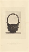 Basket-shaped earthenware pot; William Chaffers, British, active 1870s, London, England; 1872; Woodburytype; 10.5 × 7.2 cm
