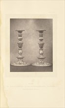 Pair of candlesticks; William Chaffers, British, active 1870s, London, England; 1872; Woodburytype; 11.7 × 9.4 cm