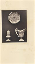 Plate, ewer, and sugar caster; William Chaffers, British, active 1870s, London, England; 1871; Woodburytype; 12 × 9.4 cm
