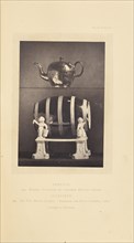 Tea pot and barrel; William Chaffers, English, 1811 - 1892, London, England, Europe; 1871; Woodburytype; 12 x 8.3 cm, 4 3,4 x 3