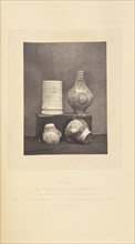 Bartmann jug, cup, and fragments; William Chaffers, English, 1811 - 1892, London, England, Europe; 1871; Woodburytype