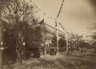 Building; Unknown maker; Shanghai, China; 1890; Albumen silver print