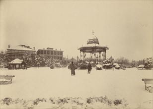 Pavilion in the Public Garden, Shanghai; Unknown maker; Shanghai, China; after 1868; Albumen silver print