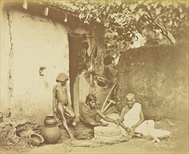 stic Village Scene; Willoughby Wallace Hooper, English, 1837 - 1912, India; about 1870; Albumen silver print