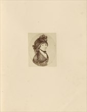 Portrait of a Lady in black dress; Charles Thurston Thompson, English, 1816 - 1868, London, England; 1865; Albumen silver print