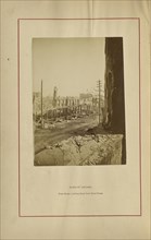 Clark Street, Looking South from Court House; George N. Barnard, American, 1819 - 1902, Chicago, Illinois, United States
