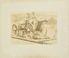 Long Tom weder hersteld; Possibly Jan van Hoepen, Dutch, 1856 - 1922, South Africa, Africa; 1899 - 1901; Albumen silver print