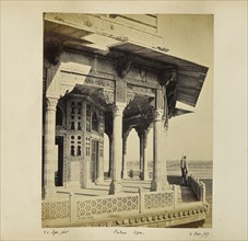 Agra; The Fort, exterior of the Zenana; Samuel Bourne, English, 1834 - 1912, Ä€gra, Uttar Pradesh, India, Asia; September 24
