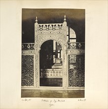 Agra; The Screen enclosing the Sarcophagi in the Interior of the Taj; Samuel Bourne, English, 1834 - 1912, Ä€gra, Uttar Pradesh