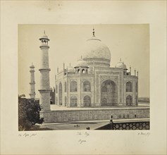 Agra; The Taj, from the Corner of the Quadrangle; Samuel Bourne, English, 1834 - 1912, Ä€gra, Uttar Pradesh, India, Asia