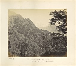 Bunderpoonch, a peep from the heights above Agora; Samuel Bourne, English, 1834 - 1912, Uttarakhand, India, Asia; October 14