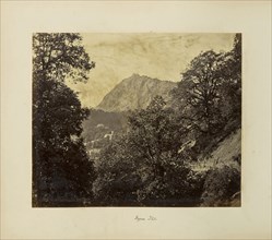 Nynee Tal; a peep from the Lieutenant Governor's house; Samuel Bourne, English, 1834 - 1912, Naini TÄl, Uttarakhand, India