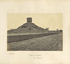 Benares; The Remains of an ancient brick tower at Sarnath, explored by General Cunningham; Attributed to Samuel Bourne English