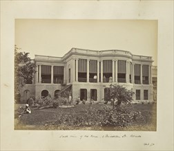South view of our house, 2 Middleton Street, Calcutta; Calcutta, West Bengal, India, Asia; April 1870; Albumen silver print
