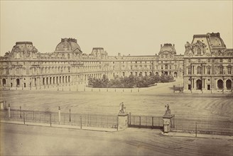 Louvre, No. 11, Édouard Baldus, French, born Germany, 1813 - 1889, Paris, France; 1860s; Albumen silver print