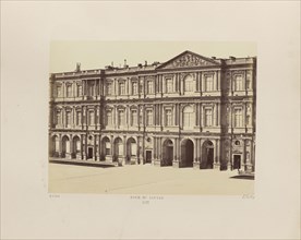 Cour du Louvre, No. 17, Édouard Baldus, French, born Germany, 1813 - 1889, Paris, France; 1860s; Albumen silver print