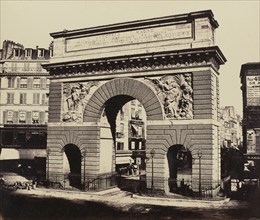 Porte St. Martin, No. 60, Édouard Baldus, French, born Germany, 1813 - 1889, Paris, France; 1860s; Albumen silver print