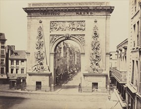 Porte St. Denis, No. 35, Édouard Baldus, French, born Germany, 1813 - 1889, Paris, France; 1860s; Albumen silver print