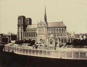 Notre Dame; Édouard Baldus, French, born Germany, 1813 - 1889, Paris, France; 1860s; Albumen silver print
