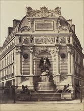 Fontaine St. Michel, No. 70, Édouard Baldus, French, born Germany, 1813 - 1889, Paris, France; 1860s; Albumen silver print