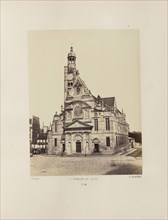 St. Étienne du Mont, No. 25, Édouard Baldus, French, born Germany, 1813 - 1889, Paris, France; 1860s; Albumen silver print