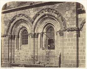 Window in the South Face of the Church of the Holy Sepulchre; Sgt. James M. McDonald, English, 1822 - 1885, Israel; negative