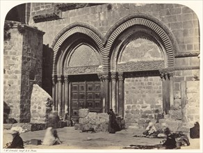 Entrance to the Church of the Holy Sepulchre; Sgt. James M. McDonald, English, 1822 - 1885, Israel; negative 1864; print 1865